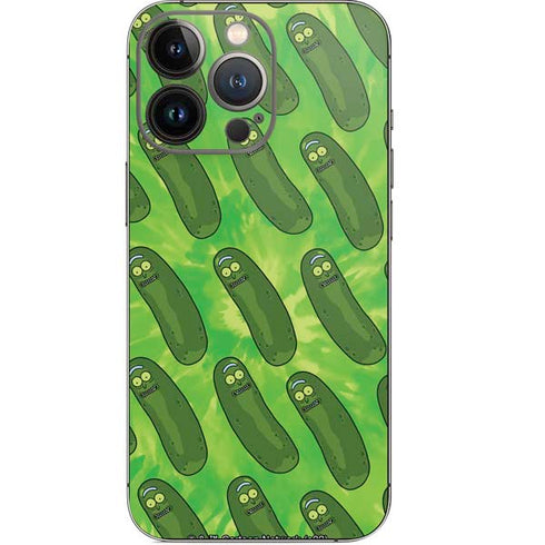 Adult Swim Rick and Morty Pickle Rick Pattern iPhone 14 Pro Skin